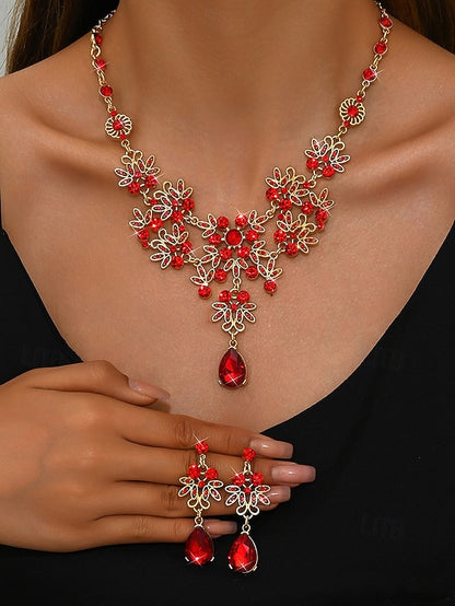 Jewelry and Elegant Tiara Rhinestone Set Women's – Silver