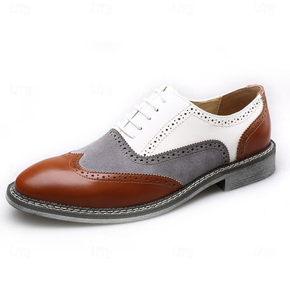 Gatsby-Inspired Men's Shoes in Spectator Wingtip Oxford