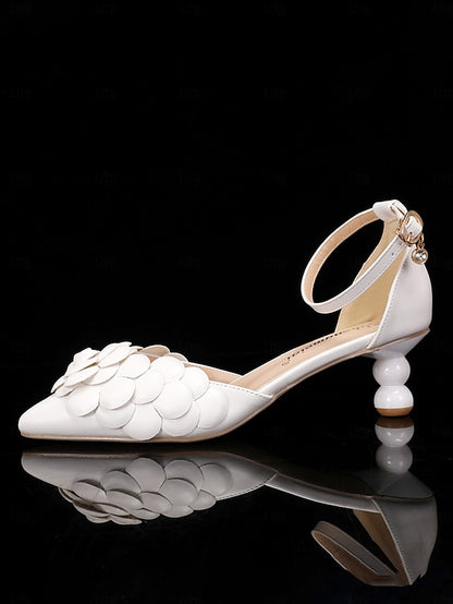 Shoes Floral-Embellished Matching Bridal White – Clutch with