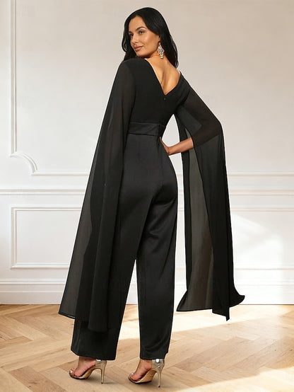 Jumpsuits Minimalist Dress the Formal V of Bride Mother Elegant