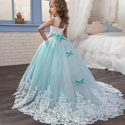 Formal Lace Flower Dress Girl Girls'