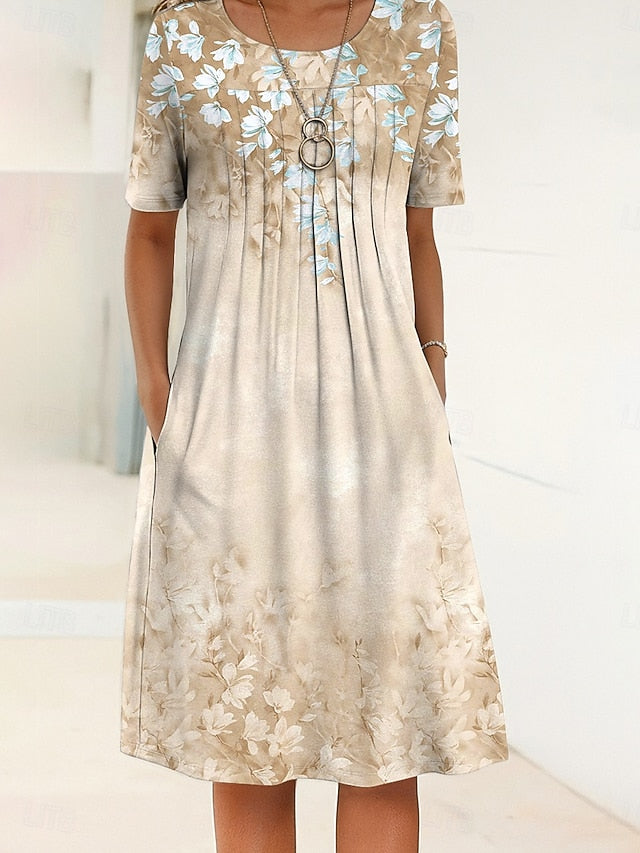 Easter Women's Midi Dress Shift Dress Summer Dress Vacation