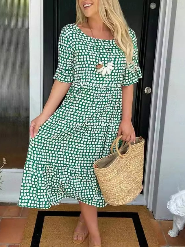 Women's Midi Dress Casual Dress Stylish Casual Vacation