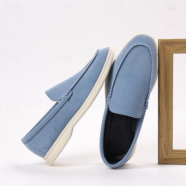 Loafers – Slip-On Faux Casual Blue Men's Light Breathable