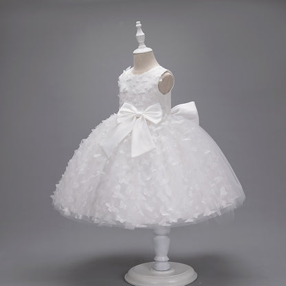 Dress Flower Party Kids Girl Butterfly Girls'
