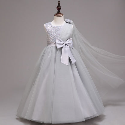 Colored Flower Girls' Solid Kids Girl Dress