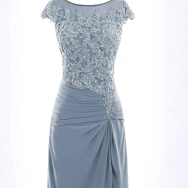 Trumpet / the Dress Elegant Mother Mermaid of Bride Simple Crew