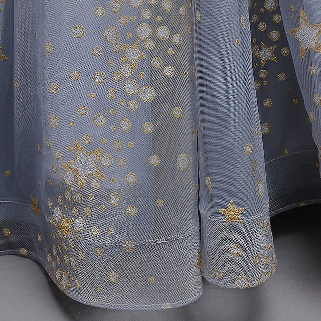 Short Dot Flower Girls' Dress Kids Party Polka Star