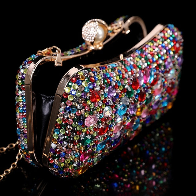 Multicolor Women's Wedding Rhinestone Shoes Heel High with