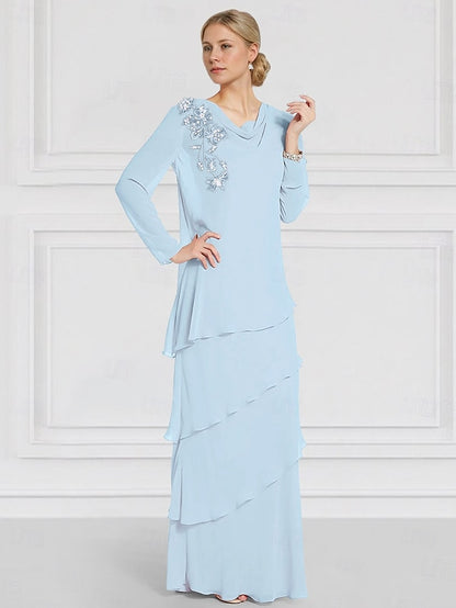 Bride the of Mother Sleeve Ruffles with Long Dress Jacket Lace