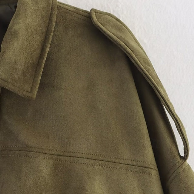 Casual Comfortable Pocket Jacket Women's Warm Zipper