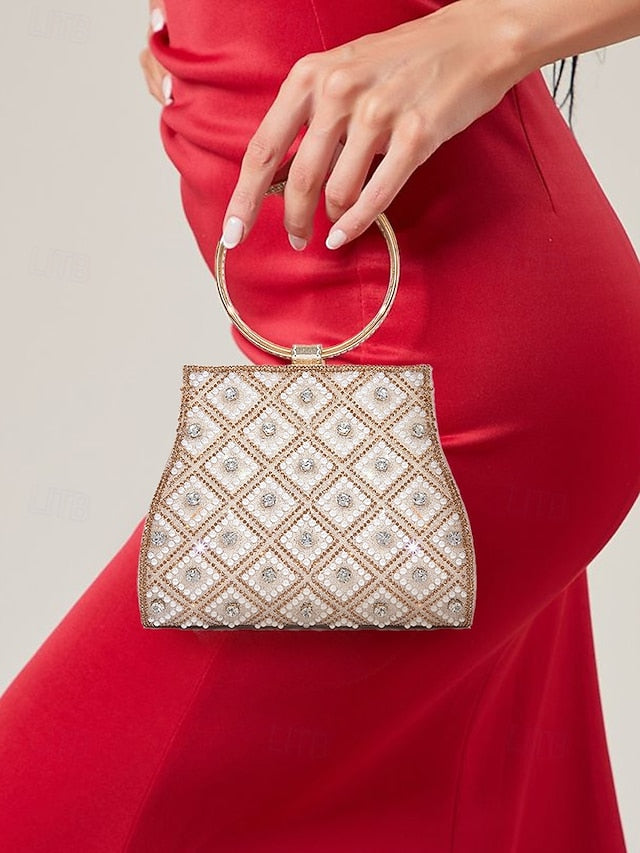 Bag Rhinestone Clutch Evening Women's – Embellished