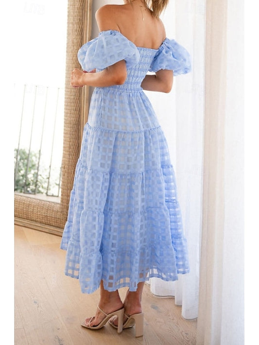 Women's Midi Dress Graduation Dress Fashion Modern Lantern