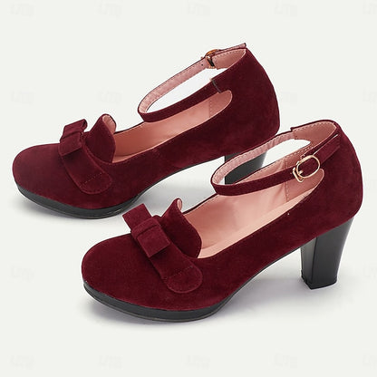 Detail Mary - with Green Heels Bow Suede Jane Women's