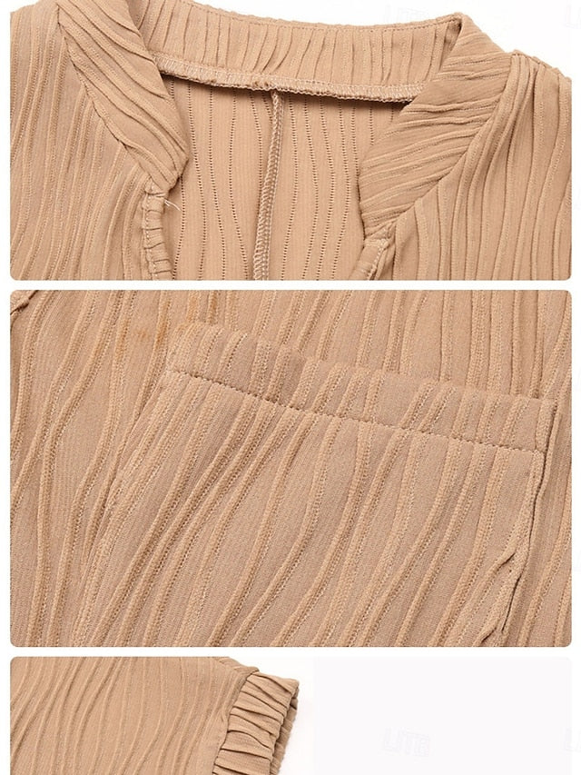 Women's Casual Dress Mini Dress Pocket Casual V Neck Short