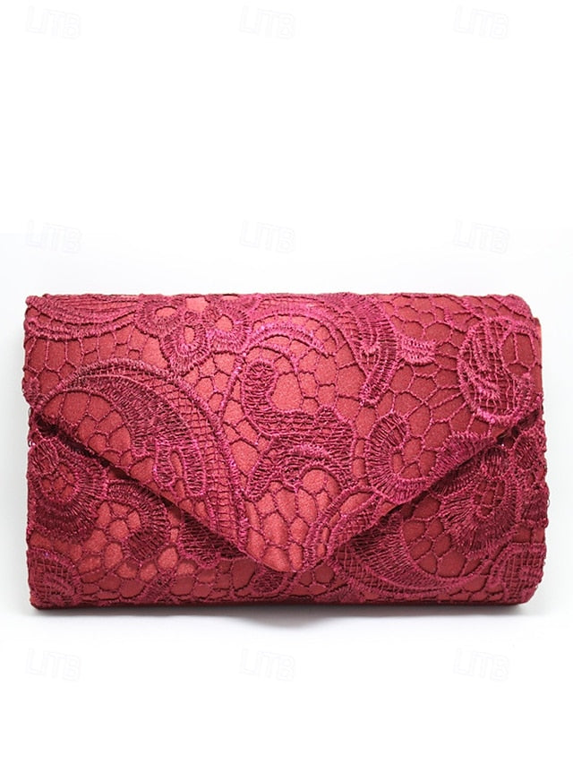 Lace Chain Women's Clutch Bag Evening Strap with