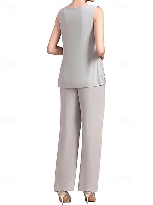 3 Piece the Bride of Mother Dress Elegant Pantsuit
