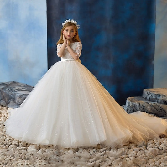 Kids Flower Girls' Communion First Dress Party Girl