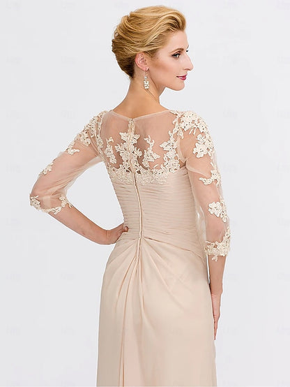 Mother Plus A-Line the Wedding of Bride Dress Size Guest Elegant