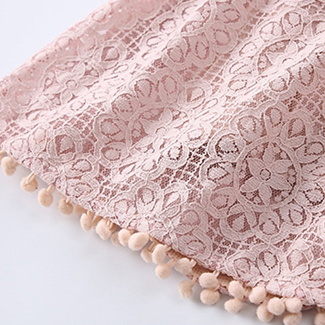 Girls' Party Color Kids Short Dress Solid Sleeve