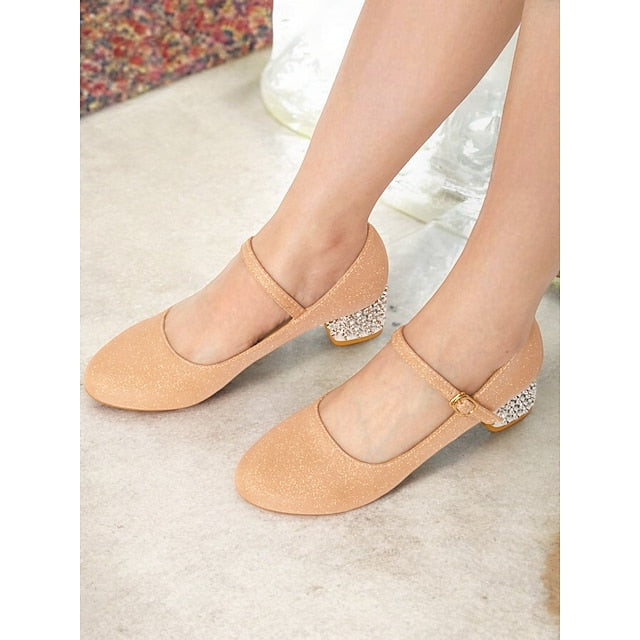 Jane Shoes Girls' Mary Women's Dance with Glitter and