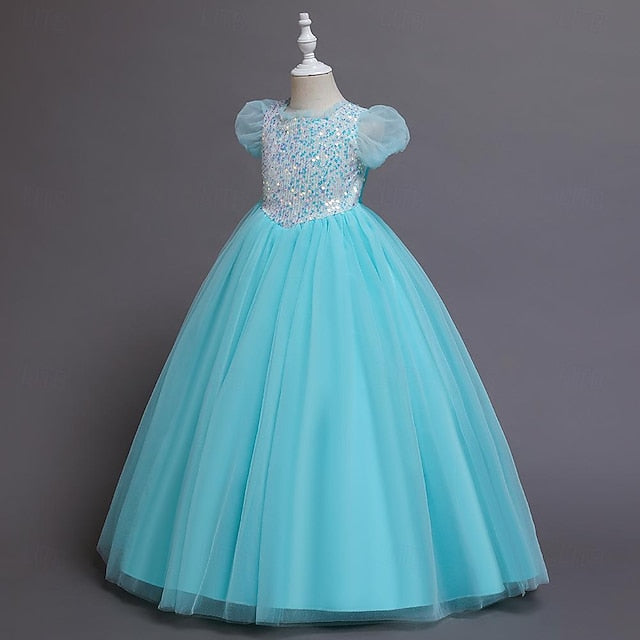 Kids Dress Flower Party Girl Girls' Sequin