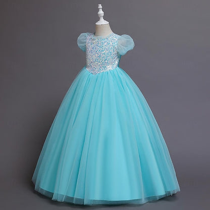 Kids Dress Flower Party Girl Girls' Sequin