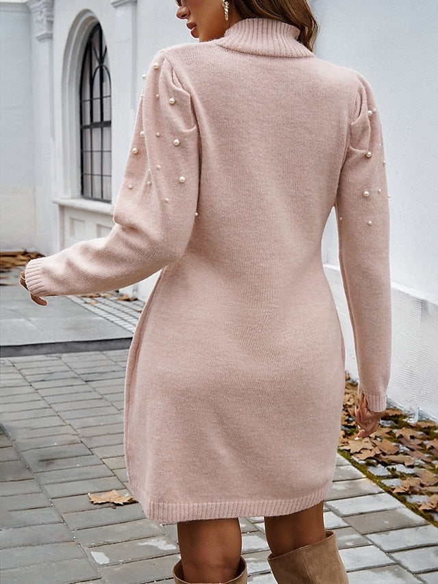 Women's Sweater Sweater Dress Elegant Casual Soft Pure