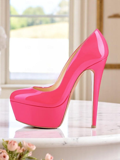 Women's Pointed-Toe Heels and Patent Black Platform with