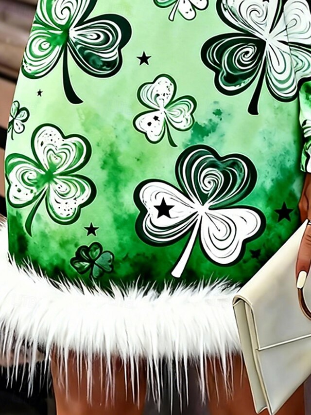 St. Patrick's Day Women's Mini Dress Casual Dress