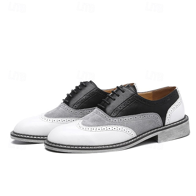 Gatsby-Inspired Men's Shoes in Spectator Wingtip Oxford