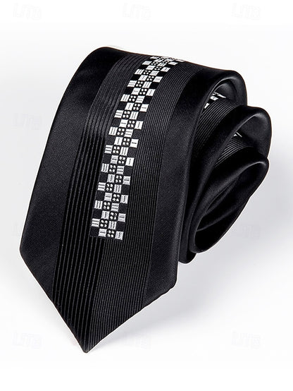 Men's - Tie Narrow Stripe Positioning 6cm Pattern