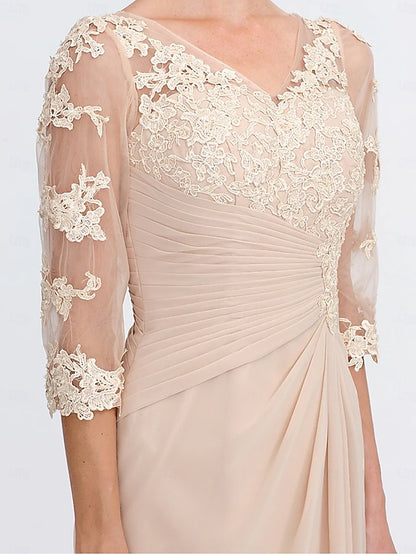 Mother Plus A-Line the Wedding of Bride Dress Size Guest Elegant