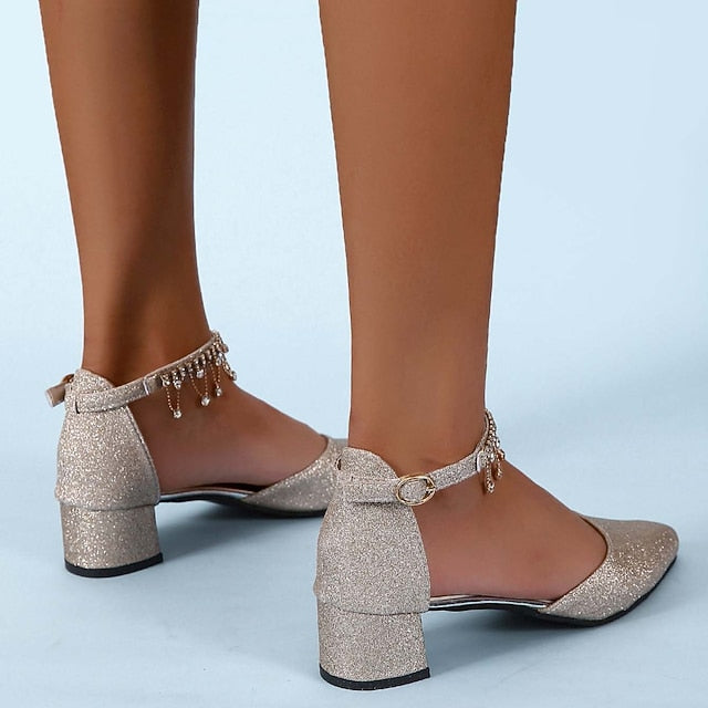 Women's Bridal Wedding Bridesmaid Elegant Shoes Pumps