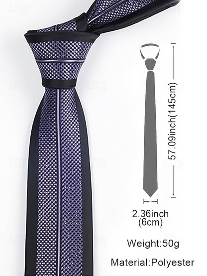 Men's - Tie Narrow Stripe Positioning 6cm Pattern