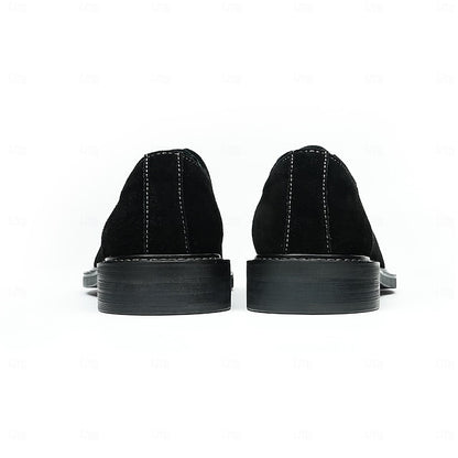 - Shoes Suede Leather Men's Dress Genuine Oxford Cowhide