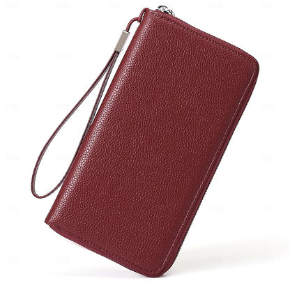 Portefeuille pour téléphone portable en cuir PU pour femme
