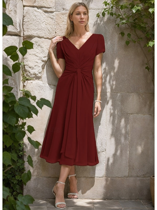 Bride Formal A-Line Wedding of Elegant Mother Dress Guest the