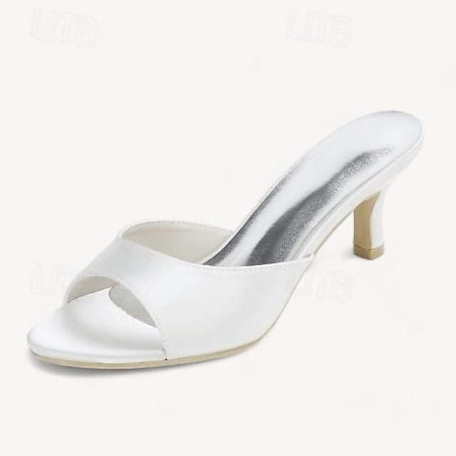 Toe Open Heel Shoes Women's Wedding Sandals Kitten