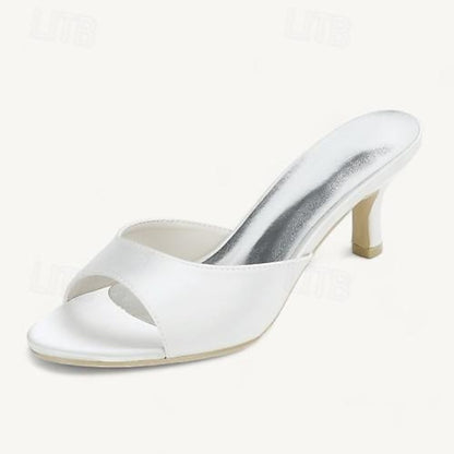 Toe Open Heel Shoes Women's Wedding Sandals Kitten