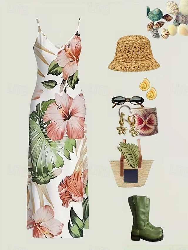 Women's Maxi Dress Sundress A Line Dress Slip Dress