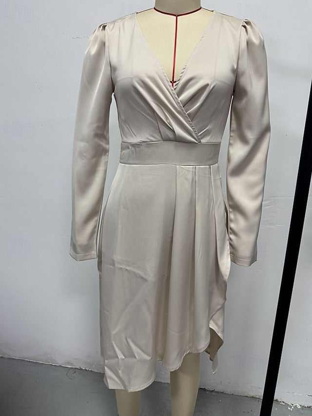 Women's Mini Dress Satin Dress Prom Dress Party Dress