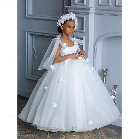 Girls' Flower Girl Party First Communion Dress