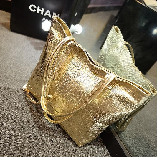 Schultertasche aus Leder für Damen, Nylon, PU, ​​für den Außenbereich