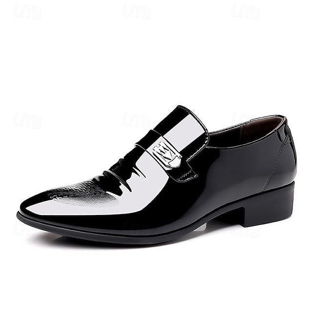 Men's Patent Shoes Slip-On Leather Classic