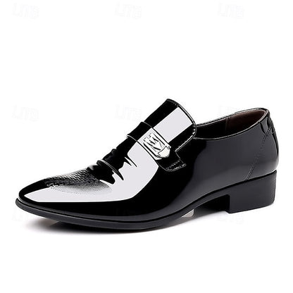 Men's Patent Shoes Slip-On Leather Classic