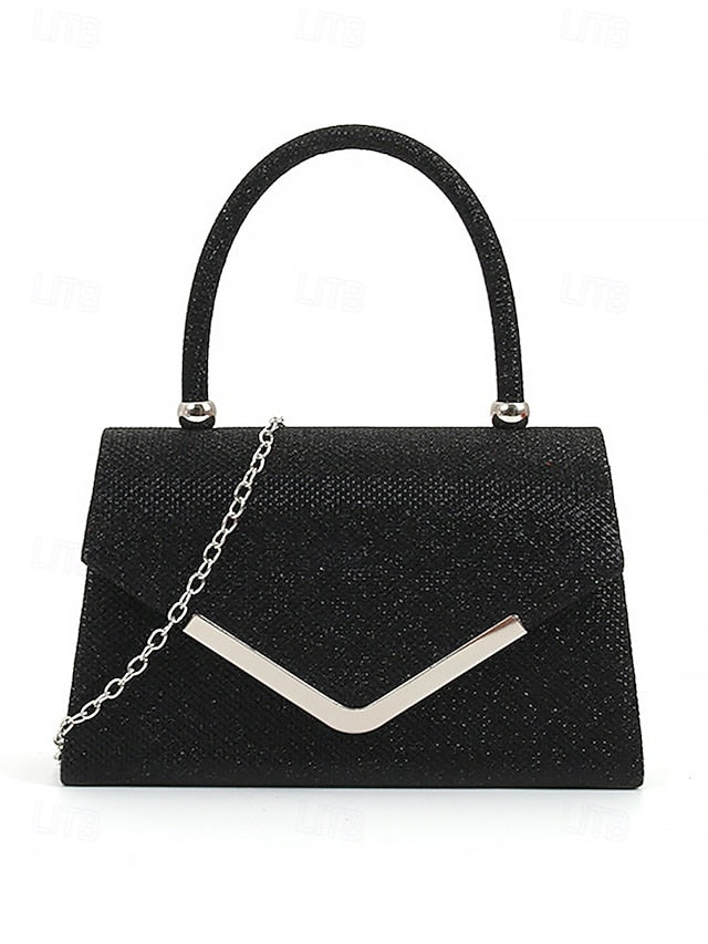 Strap Chain Glitter Evening – Bag with Women's Clutch