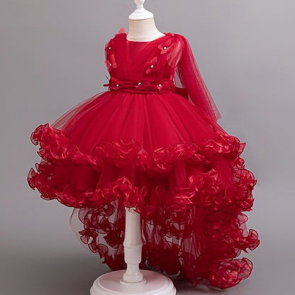 Girls' Wedding Girl Party Dress Flower Formal