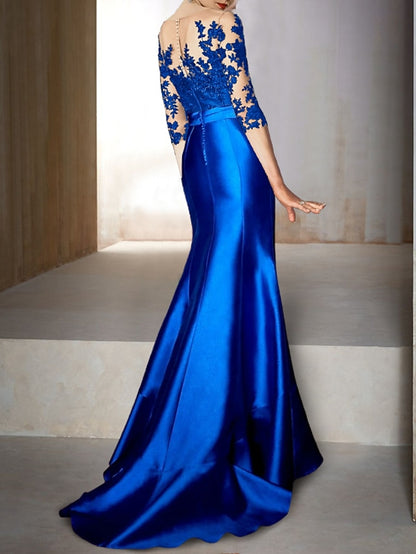 Wedding Elegant Dress Gown Evening Mermaid Fall Guest