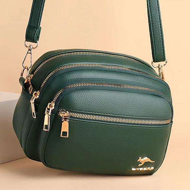 Ledertasche Dome Crossbody Schultertasche PU Damen